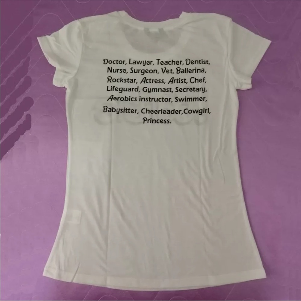Pink black white barbie doll t shirt cotton soft - Picture 5 of 8